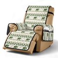 thumbnail image 1 of SCRAWLGOD Elephant Print Recliner Chair Cover Monstera Palm Leaf Print Anti Slip Furniture Protector Comfortable Soft Lazy Boy Recliner Cover for Living Room, 1 of 7