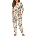 thumbnail image 1 of SCRAWLGOD Farm Horse Pj Set Women Within Pajama Sets Long Sleeve and Pants Set Size 2XL Crewneck Pajamas Set of 2 Breathable Women Sleepwear Soft, 1 of 7