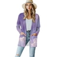 thumbnail image 1 of SCRAWLGOD Galaxy Cardigan Jackets for Women Dressy Sweaters for Women Fall Clothes Long Sleeve Open Front Cardigan for Women Long Comfy Sweatshirt Cardigan Women Picnic Size S, 1 of 7