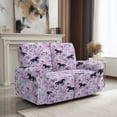 thumbnail image 1 of SCRAWLGOD Horse Floral Print Recliner Loveseat Slipcovers Washable Non Slip Sofa Cover with Pocket Stretch Anti Scratch Reclining Slipcover, 1 of 8
