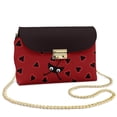 thumbnail image 1 of SCRAWLGOD Ladybug Heart Print Red Black Small Crossbody Bags for Women Trendy, Pu Leather Lightweight Cell Phone Crossbody Wallet Purses with Detachable Chain, 1 of 7