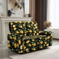 thumbnail image 1 of SCRAWLGOD Lemon Leaf Print Recliner Cover for Pets Stretch Anti Slip Couch Slipcover Anti Scratch 2 Seater Recliner Slipcover, 1 of 8