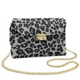 thumbnail image 1 of SCRAWLGOD Leopard Print Black Gray Small Crossbody Bags for Women Trendy, PU Leather Womens Cell Phone Purse Crossbody Handbag Purse with Detachable Chain, 1 of 7