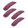 thumbnail image 1 of SCRAWLGOD Leopard Print Black Pink Set of 4 Stretchable Office Chair Armrest Slipcovers Comfortable Rotating Chair Arm Rest Cover Anti-Slip Desk Chair Arm Protector, 1 of 6
