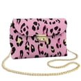 thumbnail image 1 of SCRAWLGOD Leopard Print Pink Black Womens Casual Crossbody Bags Small Sling Bag for Women PU Leather Cross Body Purse Lightweight Stain-Resistant Travel Shoulder Bag, 1 of 7