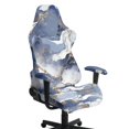 thumbnail image 1 of SCRAWLGOD Marble Print Gaming Chair Cover Stretchable Non Slip Furniture Protector Breathable Anti Dust Gamer Chair Slipcover with Armrest Covers, 1 of 9