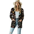 thumbnail image 1 of SCRAWLGOD Mushroom Cardigans for Women Trendy Lightweight Sweatshirt Jacket Women Long Sleeve Ladies Cardigan with Pockets Size L Stretchy Womens Long Comfy Cardigan, 1 of 7