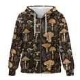 thumbnail image 1 of SCRAWLGOD Mushrooms Women's Zip Up Hoodie Plus Size S Graphic Hoodies for Women Park Comfortable Women Oversized Sweatshirt Soft Active Wear for Women Fashion, 1 of 7