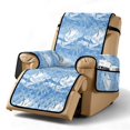 thumbnail image 1 of SCRAWLGOD Palm Tree Print Recliner Chair Cover Universal Reclining Chair Cover with Elastic Straps Non Slip Stain Resistant Recliner Slipcover, 1 of 7