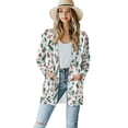 thumbnail image 1 of SCRAWLGOD Pine Cone Women Cardigans Lightweight Long Sleeve Tops for Women Work Size M Comfortable Women's Long Cardigan with Pockets Sweatshirt Cardigan Women for Christmas, 1 of 7