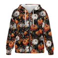 thumbnail image 1 of SCRAWLGOD Pumpkins Womens Hoodie Zip Up Lightweight Oversized Sweaters for Women Long Sleeve Ladies Hoodies Zip Front Size XS Comfy Womens Hoodies Trendy for Thanksgiving Fall, 1 of 7