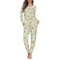 thumbnail image 1 of SCRAWLGOD Rabbit Womens Pjs Sets Long Sleeve Pajamas for Women Lounge Set Fall with Pockets Comfy House Wear for Women Size 4XL Casual Two Piece Pajama Set, 1 of 6