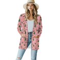 thumbnail image 1 of SCRAWLGOD Santa Claus Cardigan Sweatshirt for Women Lightweight Jacket with Pockets Size S Long Sleeve Sweater Cardigan Women Trendy Breathable Women Dressy Sweaters for Christmas, 1 of 7