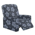 thumbnail image 1 of SCRAWLGOD Sea Turtle Hibiscus Navy Blue 4 Pieces Stretch Recliner Covers, Easy to Install Recliner Sofa Slipcover, Fitted Non Slip Reclining Slipcovers for Pets Soft Lazyboy Chair Covers, 1 of 7