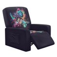 thumbnail image 1 of SCRAWLGOD Sea Turtle Splash Black Recliner Slipcovers 4-Pieces Lazyboy Recliner Cover Recliner Couch Covers Reclining Chair Covers with Storage Pocket Furniture Protector for Living Room, 1 of 7