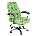 thumbnail image 1 of SCRAWLGOD Shamrock Love Green St. Patrick's Day Dustproof Office Chair Cover Confy Non-Slip Rotating Chair Cover Washable Universal Desk Chair Seat Protector, L, 1 of 7