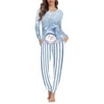 thumbnail image 1 of SCRAWLGOD Snowman Women Pjs Sets Long Sleeve Pj Sets for Women Lounge Sets 2 Piece Outfits with Pockets Nightwear Set Size M Christmas Pajamas for Women, 1 of 6