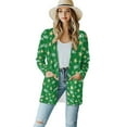 thumbnail image 1 of SCRAWLGOD Stars Snowflakes Cardigan Jackets for Women Trendy Clothes Fall Long Sleeve Work Cardigan for Women Office Casual Comfy Activewear Women Jacket for Christmas Size S, 1 of 7