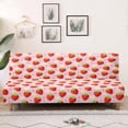 thumbnail image 1 of SCRAWLGOD Strawberry Daisy Heart Print Sofa Cover Without Armrest for Dogs 1 Piece Couch Cover for Sofa Stretch Anti Slip Couch Slipcover Washable Anti Wrinkle Futon Slipcover, 1 of 9