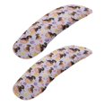 thumbnail image 1 of SCRAWLGOD Stretchy Office Chair Arm Slipcovers Comfortable Washable Gaming Chair Arm Covers Easy to Remove Desk Chair Armrest Protector, Set of 2, Dachshund Heart Doughnut Floral, 1 of 6