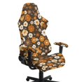 thumbnail image 1 of SCRAWLGOD Sunflower Daisy Print Stretch Gaming Chair Cover for Cats Non Slip Washable Furniture Protector Breathable Office Chair Slipcover with Armrest Covers, 1 of 9