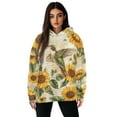 thumbnail image 1 of SCRAWLGOD Sunflowers Hummingbird Womens Pullover Hoddie Sweatshirts for Women Trendy Graphic Long Sleeve Sportswear Hoodie Women Leisure Ladies Pullover Hoodies Size 2XL for Vacation, 1 of 7