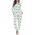 thumbnail image 1 of SCRAWLGOD Turtle Women's Pajama Set Long Sleeve Sleepwear Ladies Soft Pjs Lounge Set Crewneck 2-Piece Outfits for Women Size 2XL Comfortable Pjs Womens Soft, 1 of 6