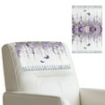 thumbnail image 1 of SCRAWLGOD Wisteria Flower Butterfly Violet White 2 Piece Sofa Headrest Protector PU Leather Headrest Cover for Recline Non Slip Chair Head Rest Covers for Living Room,Office Chair,17x27in, 1 of 7