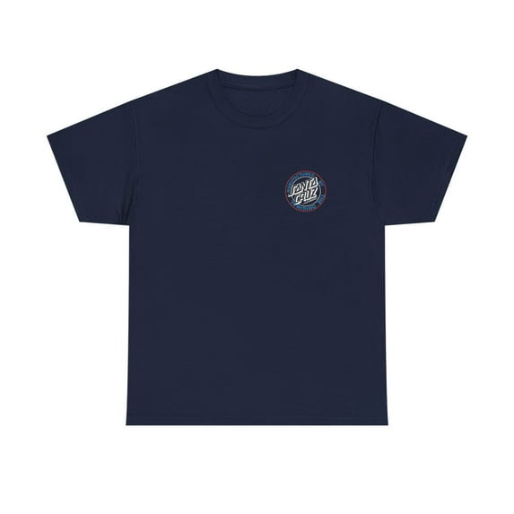 SCREAMING PANTHER Santa Monica Airlines Natas Kaupas Skateboard T Shirt Print - Navy / 5XL