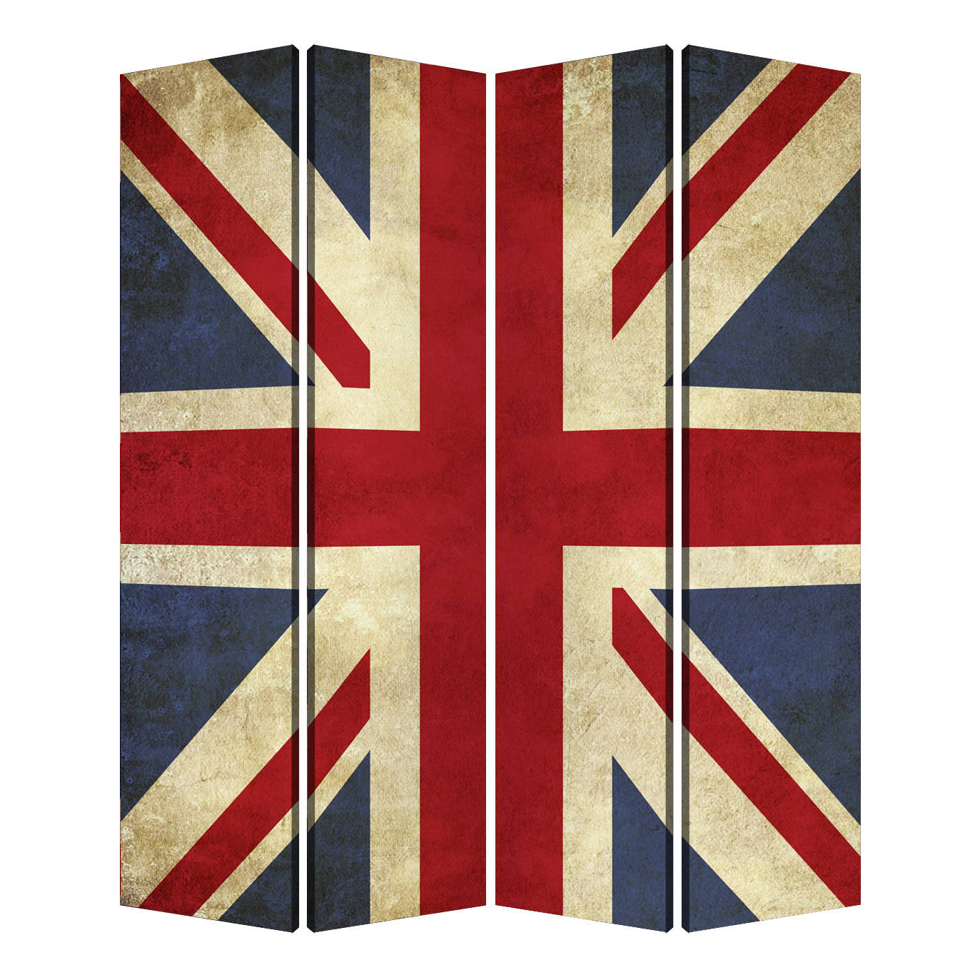 SCREEN GEMS FURNITURE ACCESSORIES Handmade Union Jack Printed Canvas Screen - image 1 of 2
