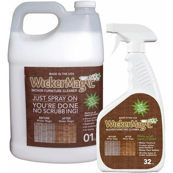 Screen Magic Wicker Magic Cleaner - All Purpose Spray - Combo Pack