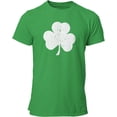 thumbnail image 1 of SCREEN PRINTED Retro Green Irish Distressed Shamrock T-shirt St Patricks Day Mens Ireland Pride Tee Shirt 5xl, 1 of 3