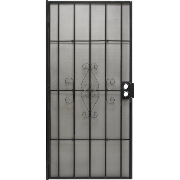 SCREEN TIGHT 25160212 Security Door, 36", Black
