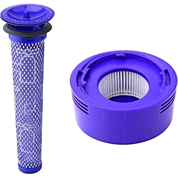 SCREENTRONICS Pre & Post Motor HEPA Filters Compatible Replacement for Dyson V7 V8 SV10 SV11 Absolute Animal Motorhead Vacuum Cleaner Part # 965661-01 & 967478-01
