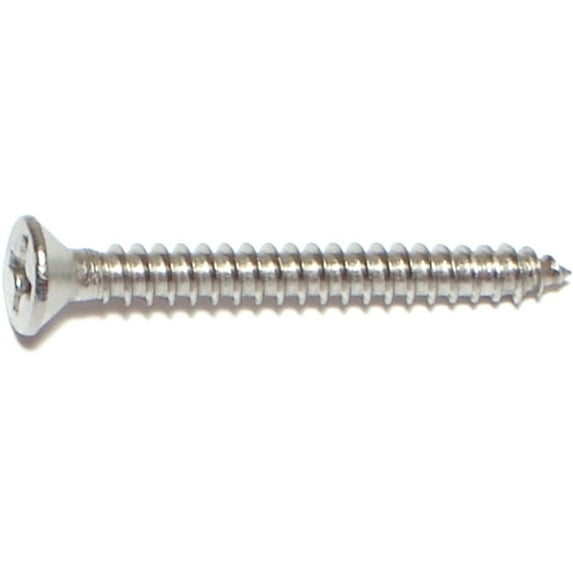 SCREW PHIL FLAT SS 6X1-1/4 100BX
