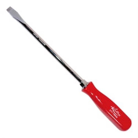 SCREWDRIVER SLOTTED 8" RED