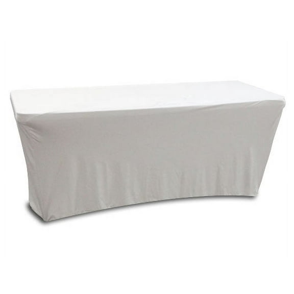 Odyssey SPATBL6WHT Scrim Werks White Slip Screen 6' Foot Banquet/Mobile DJ Table