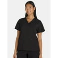 thumbnail image 1 of Women's V-Neck Scrub Top with Short Sleeves, Sizes XS-XXXL, 1 of 1
