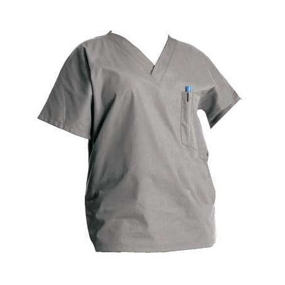 SCRUB ZONE 70221 Scrub Shirt,3XL,Gray,Womens