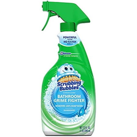 SCRUBBING BUBBLES BATHROOM GRIME FIGHTER DISINFECTANT TRIGGER RAINSHOWER 32 OZ (Pack of 3)