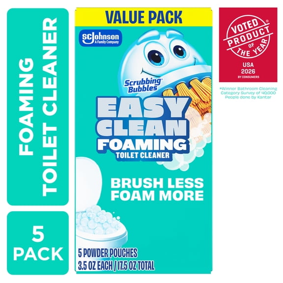 SCRUBBING BUBBLES® EASY CLEAN FOAMING TOILET CLEANER 5CT 100G/4US