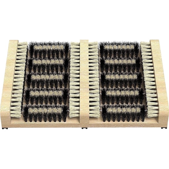 SCRUBIT Boot Scraper Brush, Flat Door Scrubber Mat Shoe Cleaner, 14.2 x 10