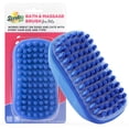 thumbnail image 1 of SCRUBIT Dog Bath Scrubber Rubber Curry Comb & Pet Grooming Brush with Non-Slip Grip, Blue, 1 of 8