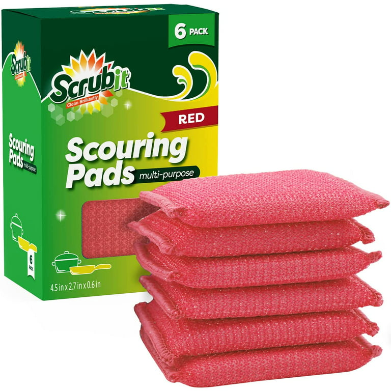 SCRUBIT Cleaning Scrub Sponges - Non-Scratch Kitchen sponges for Dishes -12  Pack Dishwashing Sponge - Assorted Colors