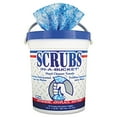 thumbnail image 1 of SCRUBS 42272 In-A-Bucket 10 in. x 12 in. Cloth Hand Cleaner Towels Blue/White (72/Bucket), 1 of 3