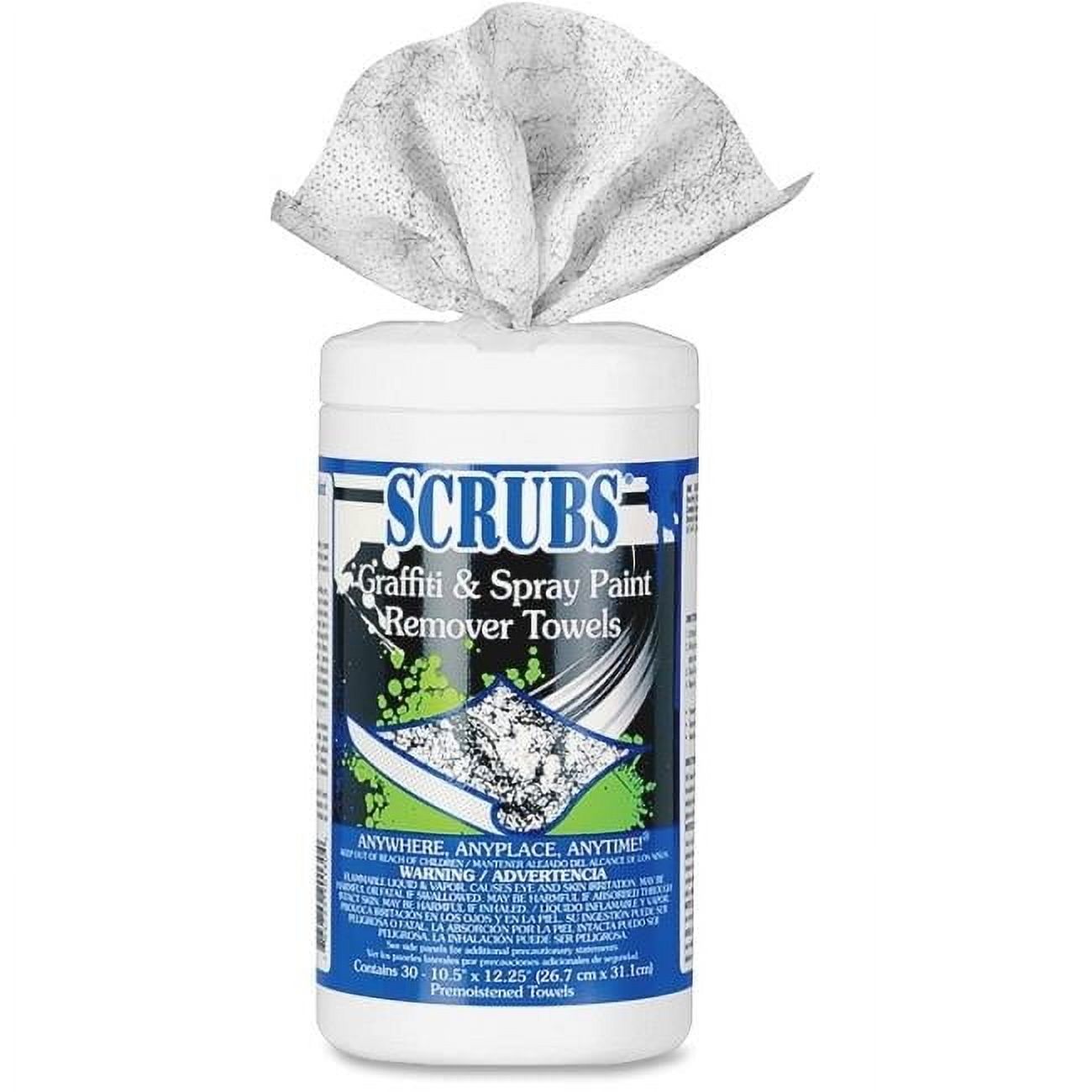 Scrubs Graffiti & Spray Paint Remover Towels