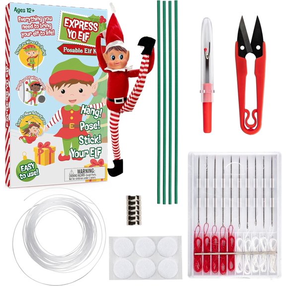 SCS Direct Elf Upgrade Complete DIY Kit- Pose, Hang, Bend Your Christmas Elf