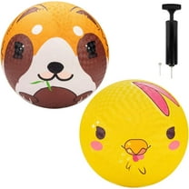 SCS Direct Gaga Pet Themed Playground Balls (8.5 inches) w Air Pump- Durable Rubber Pack for Recess Dodgeball, Kickball, Gagaball - Fun Spring Outdoor Toy for Kids