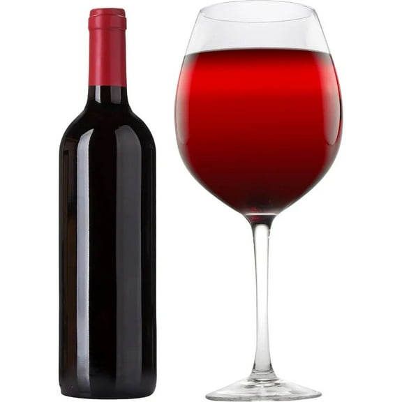 Oversized XL Giant Wine Glass (33.5oz) - Holds a Full Bottle of Wine or Jumbo Cocktails- Extra Large Glassware Fun for Bachelorettes Parties, Galentine's Brunch & Birthdays- Valentine's Day Gift Idea