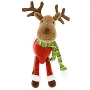 SCS Direct Reindeer Plush 12" Christmas Pet Stuffed Doll - Rudolph Holiday Decorations, Great Gifts for Kids